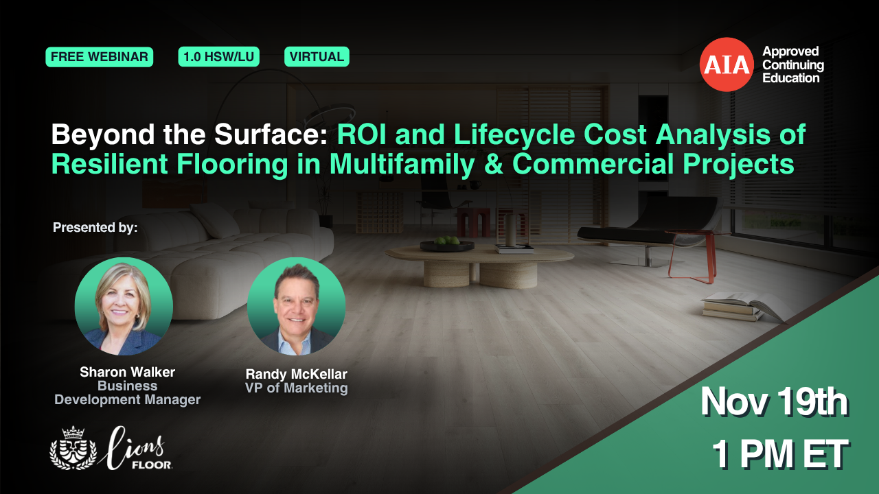 Beyond the Surface - ROI and Lifecycle Cost Analysis of Resilient Flooring in Multifamily & Commercial Projects