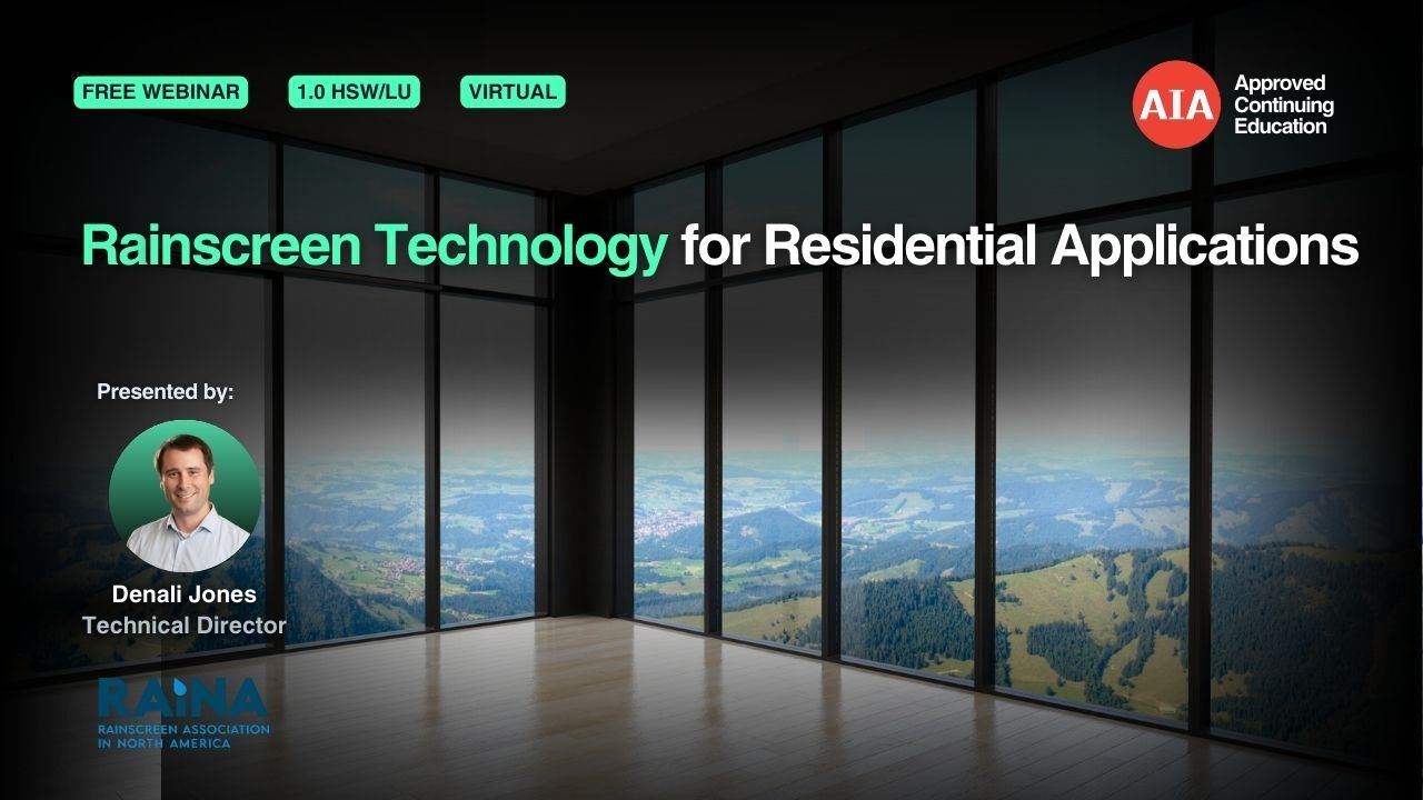 Rainscreen Technology for Residential Applications (wide)