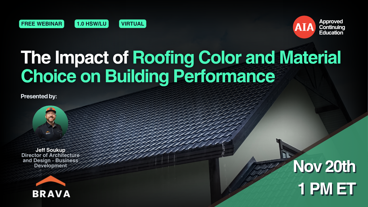 The Impact of Roofing Color and Material Choice on Building Performance